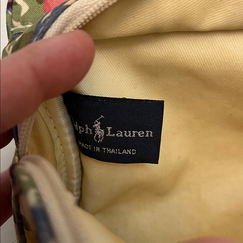 RALPH LAUREN VINTAGE FLORAL PATTERN COSMETIC TRAVEL MULTICOLORED BAG - Picture 7 of 13